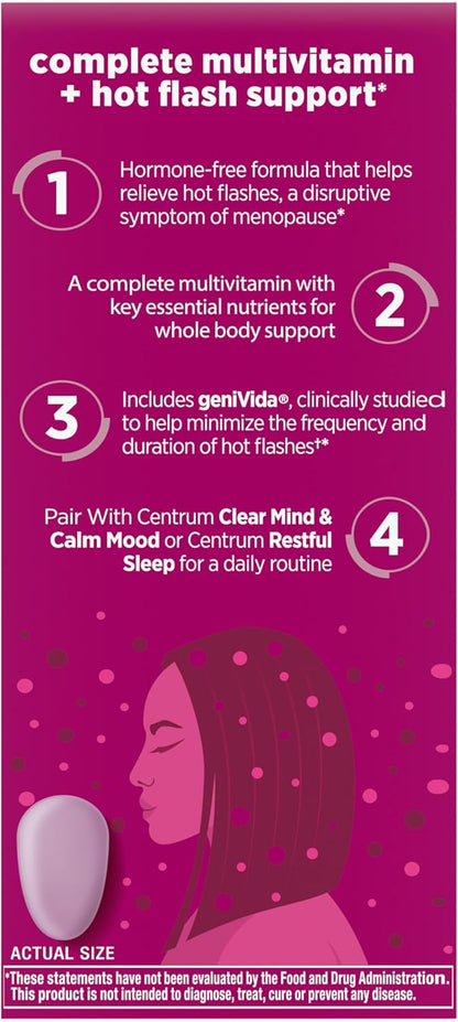 Centrum, Menopause Support For All Stages of Menopause, 30 Tablets