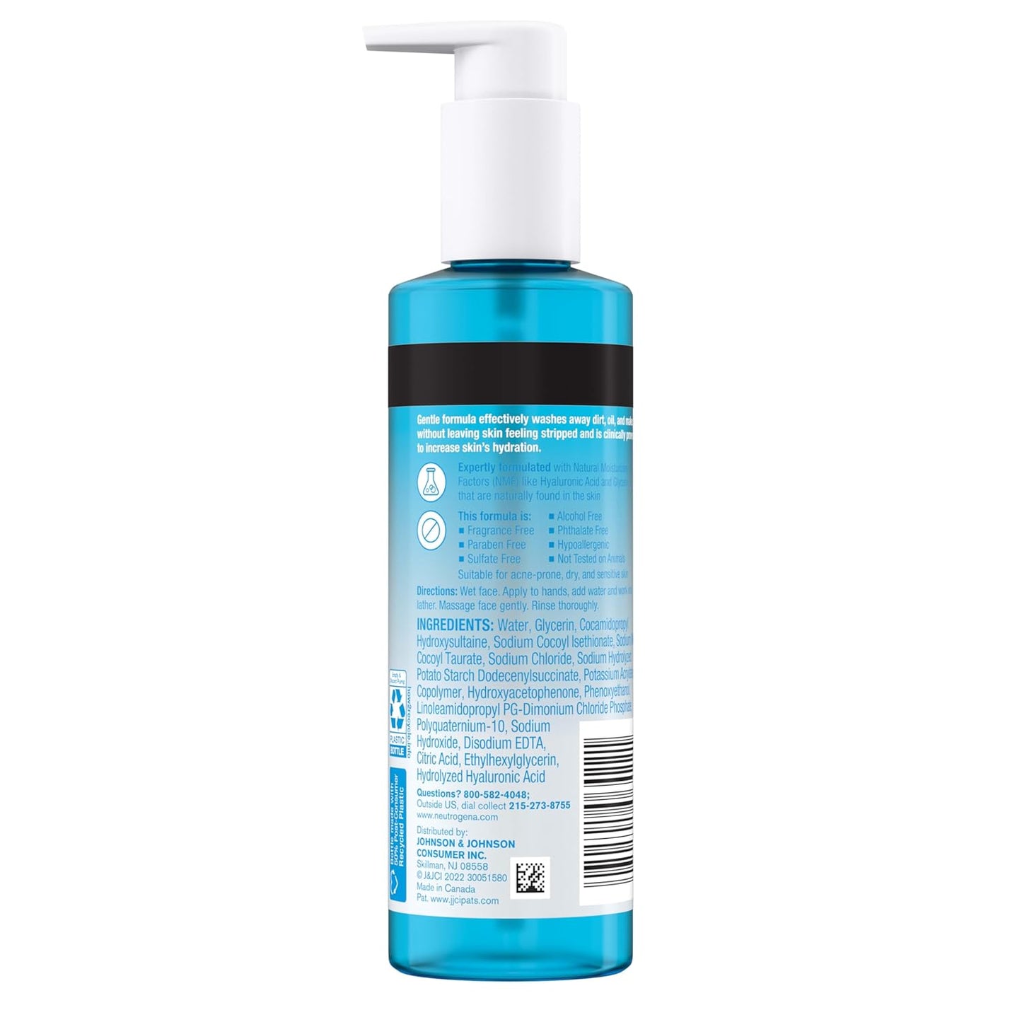 Neutrogena Hydro Boost Fragrance Free Hydrating Gel Facial Cleanser
