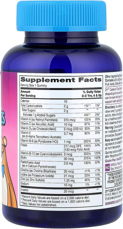 21st Century, Zoo Friends®, Multi Gummies, Fruit, 60 Gummies
