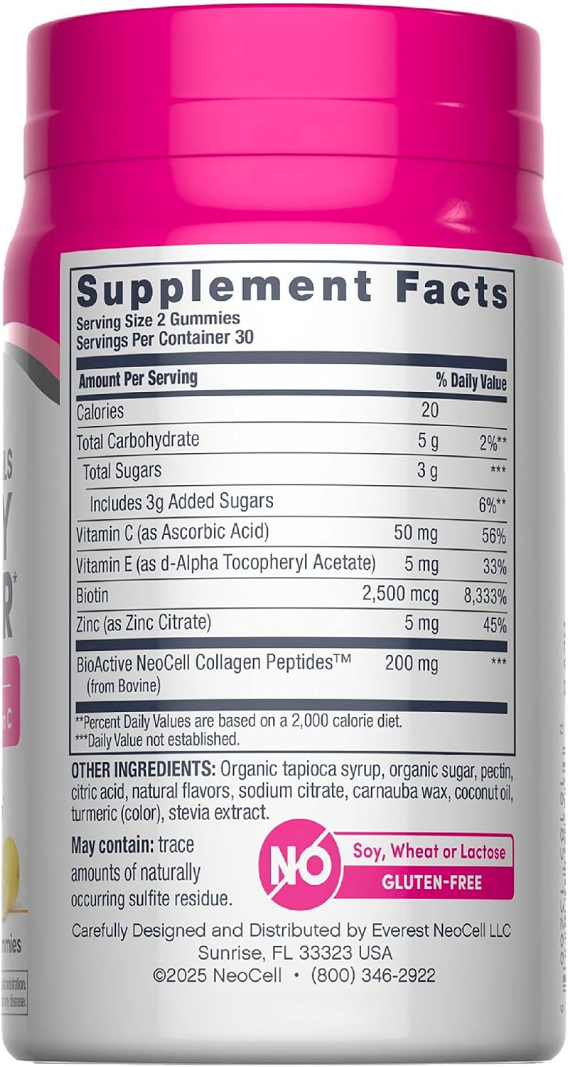 NeoCell Hair Skin and Nails Gummies | 60 Count