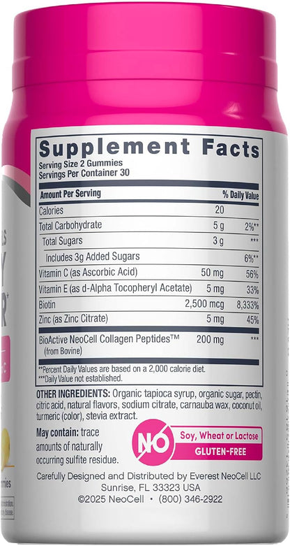NeoCell Hair Skin and Nails Gummies | 60 Count