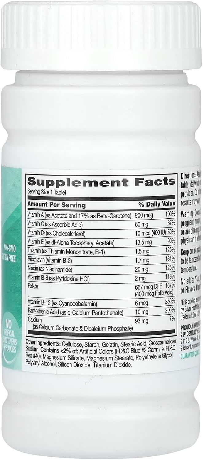 21st Century One Daily Essential Multivitamin Multimineral, 100 Tablets