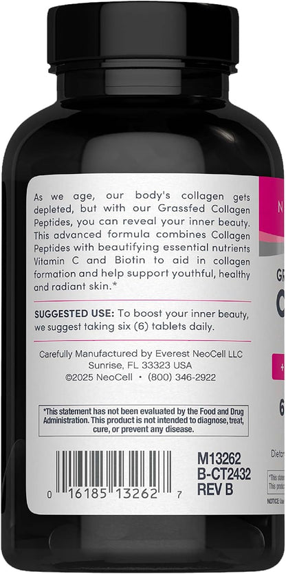 NeoCell Collagen Peptides Pills | 270 Caplets | with Vitamin C and Biotin