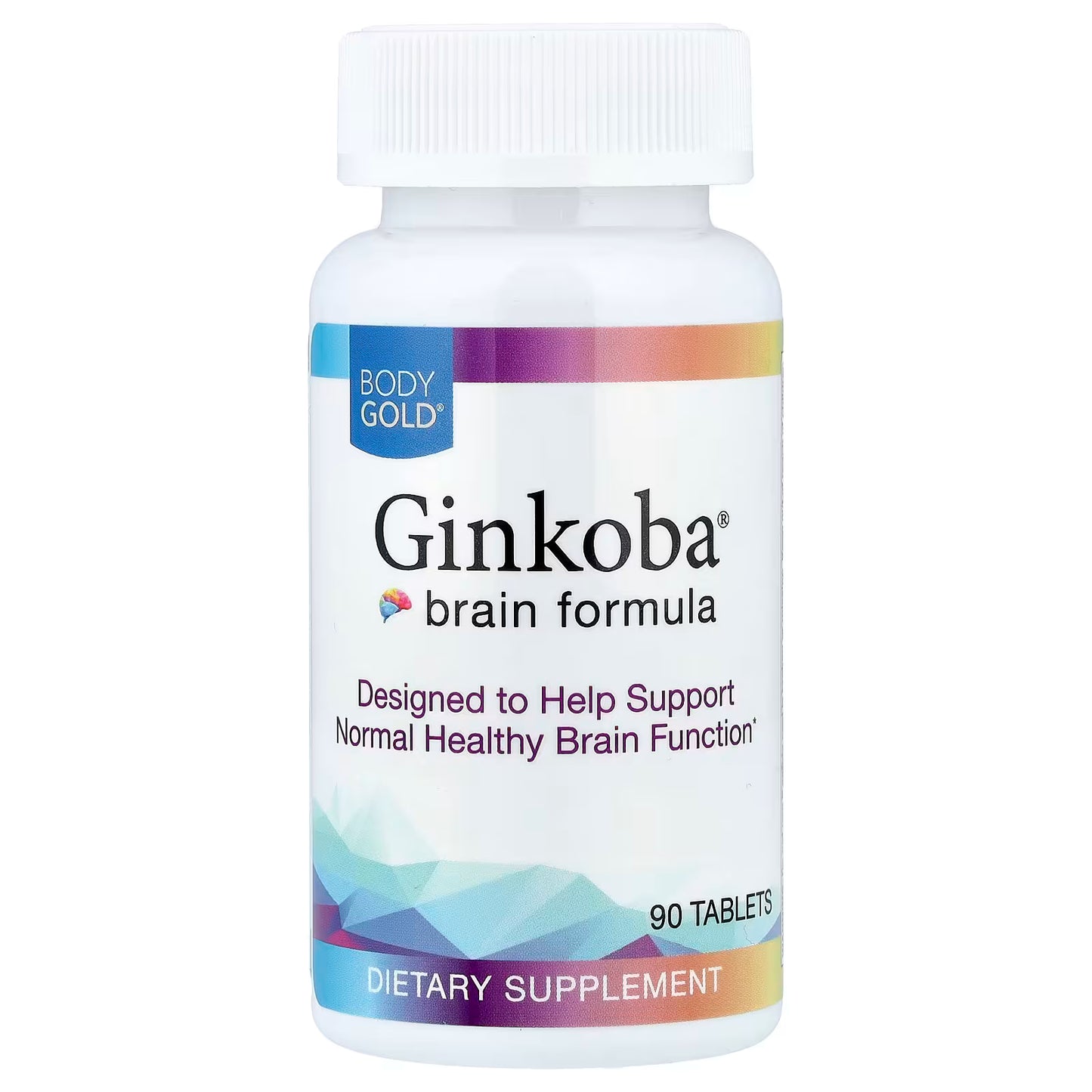 BodyGold, Ginkoba® Brain Formula, 90 Tablets (40 mg per Tablet)