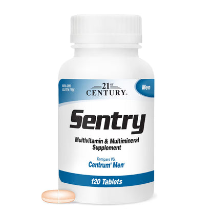 21st Century, Sentry Men, Multivitamin & Multimineral Supplement, 120 Tablets