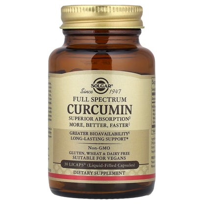 Solgar, Full Spectrum Curcumin, 30 LiCaps®