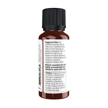 NOW Essential Oils, Bergamot Oil, Undiluted, Cold Pressed, 1 fl. oz