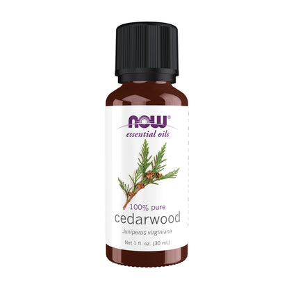 NOW Essential Oils, Cedarwood Oil, Undiluted, Steam Distilled, 1 fl. oz