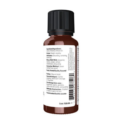 NOW Essential Oils, Atlas Cedar Oil, Undiluted, Steam Distilled, 1 fl. oz