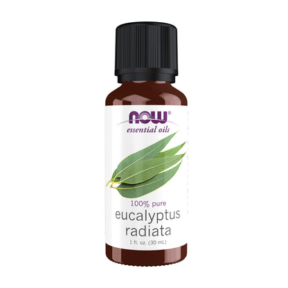 NOW Essential Oils, Eucalyptus Radiata Oil, Steam Distilled, 1 fl. oz