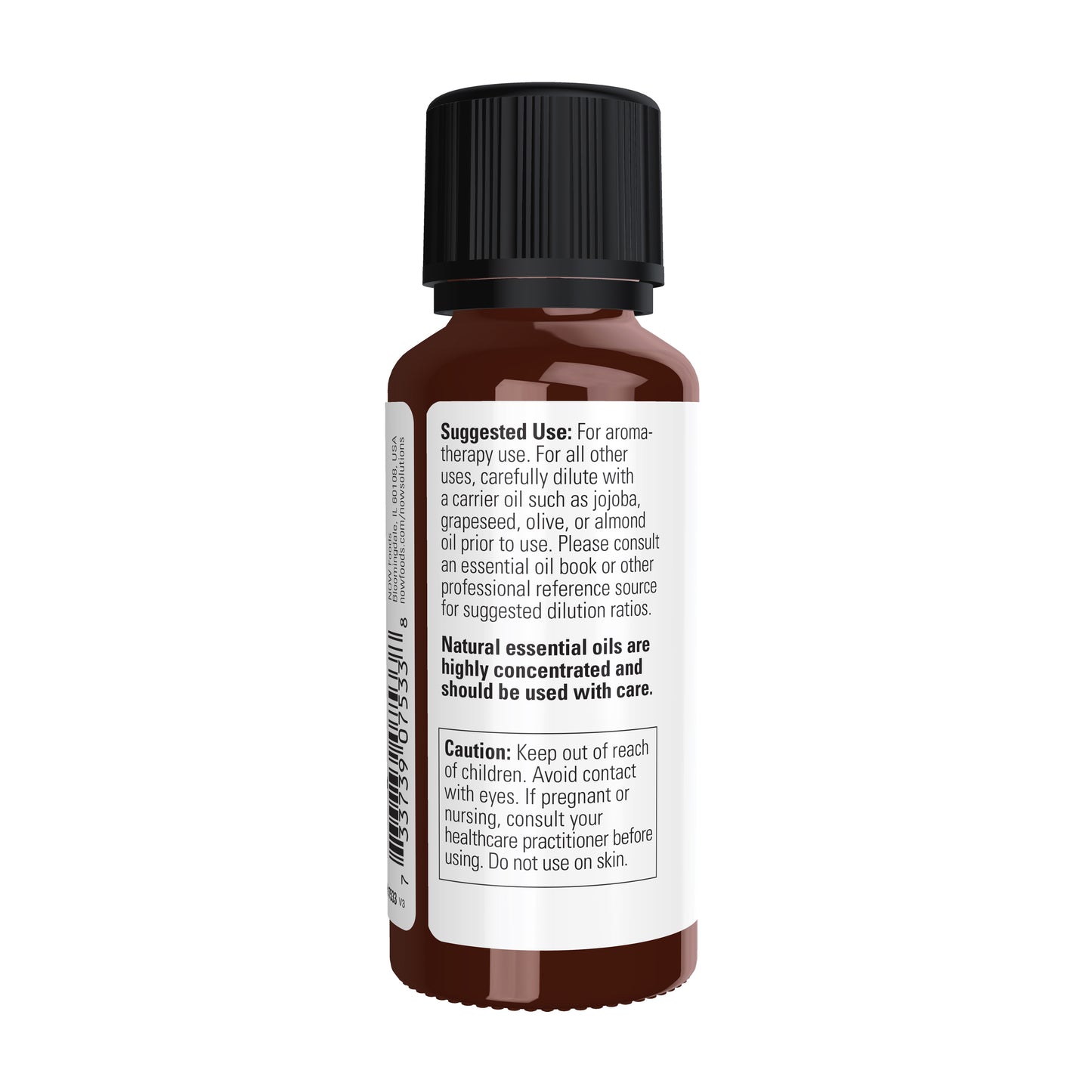 NOW Essential Oils, Cinnamon Bark Oil, Undiluted, Steam Distilled, 1 fl. oz