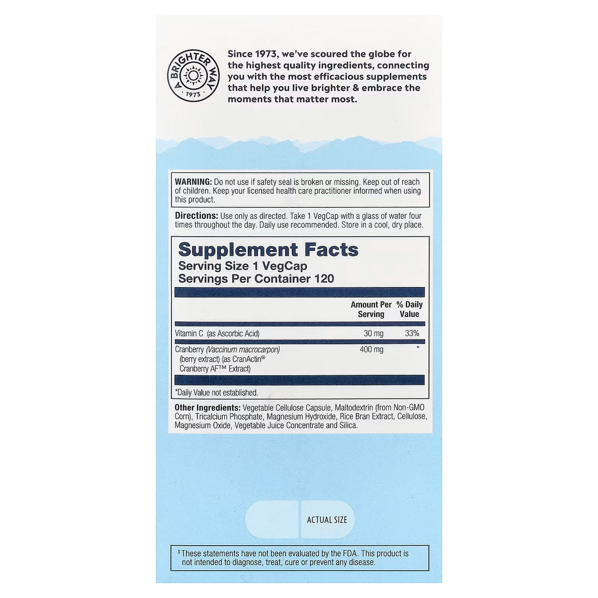 Solaray, CranActin®, Urinary Tract Health, 120 VegCaps
