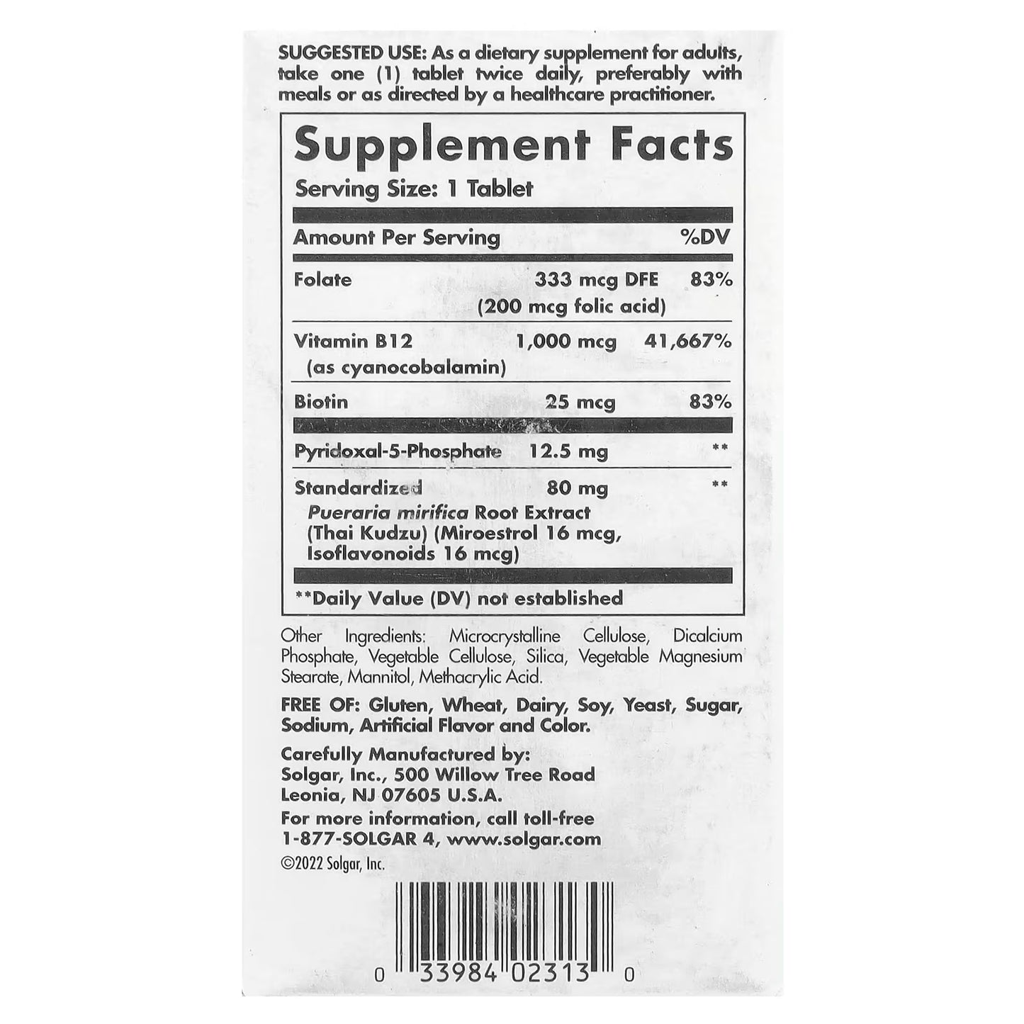 Solgar, Women's Balancing Formula, 60 Tablets