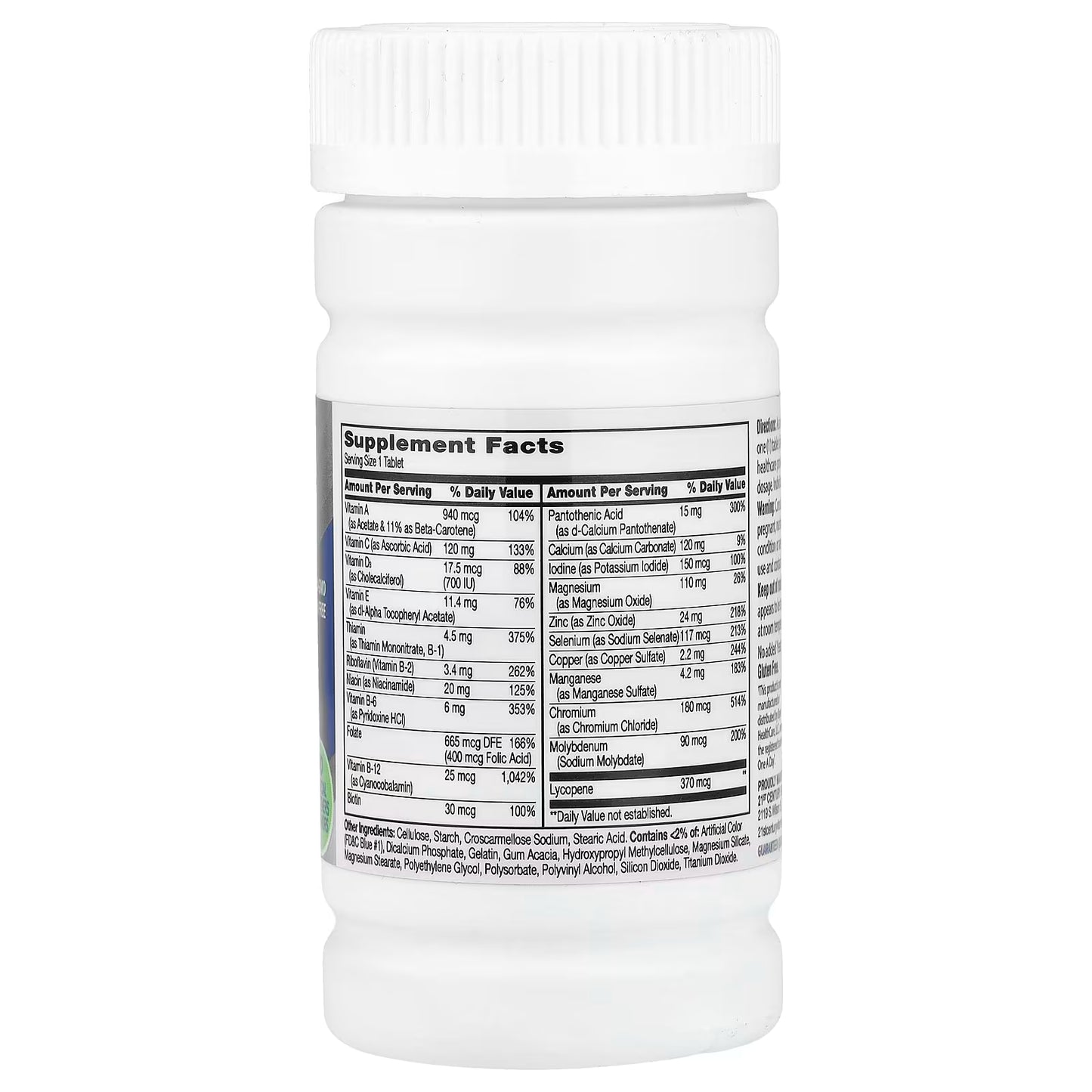 21st Century, One Daily, Men's 50+, 100 Tablets