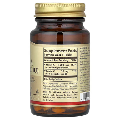 Solgar, Dry Vitamin A, 100 Tablets