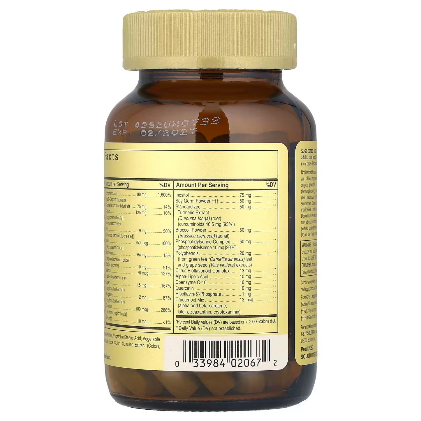 Solgar, Omnium®, Phytonutrient Complex Multiple Vitamin and Mineral Formula, 90 Tablets