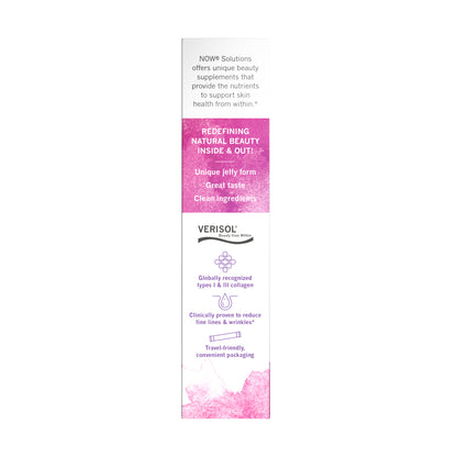 NOW Solutions, Collagen Jelly Beauty Complex, Sweet Plum Flavor, 10 Jelly Sticks