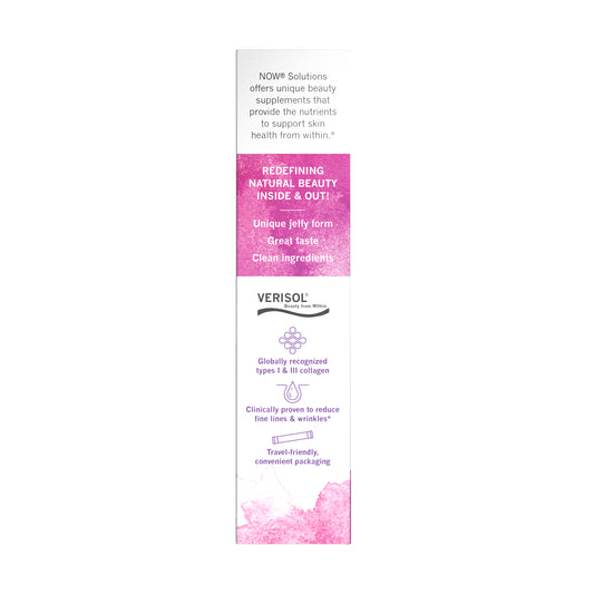 NOW Solutions, Collagen Jelly Beauty Complex, Sweet Plum Flavor, 10 Jelly Sticks