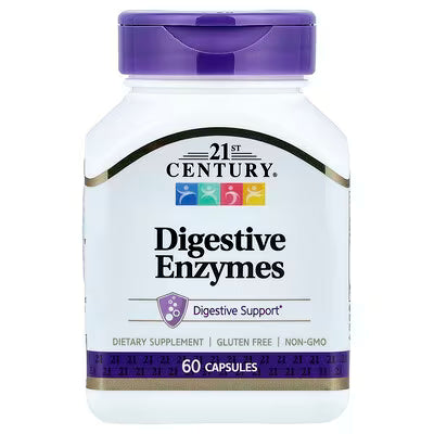 21st Century, Digestive Enzymes, 60 Capsules