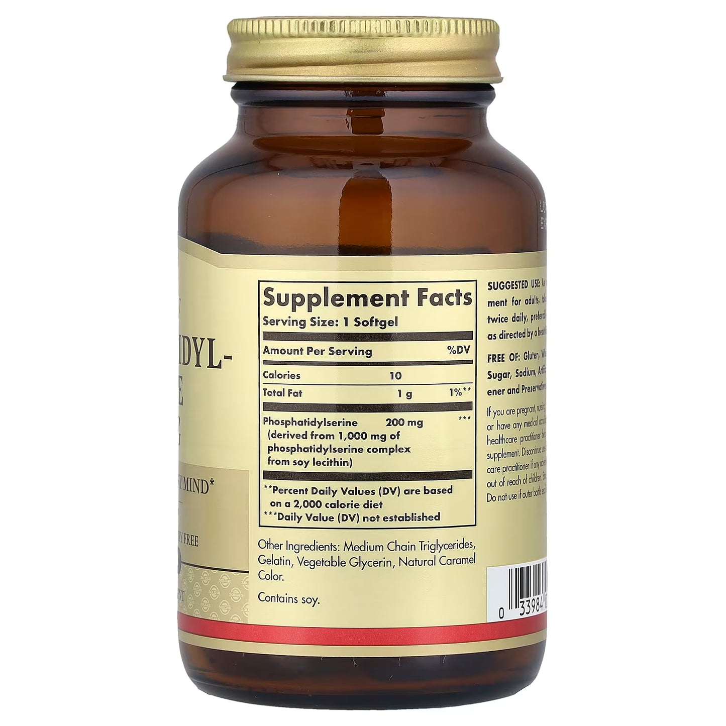 Solgar, Phosphatidylserine, 200 mg, 60 Softgels
