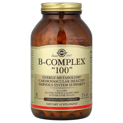 Solgar, B-Complex "100", 250 Vegetable Capsules