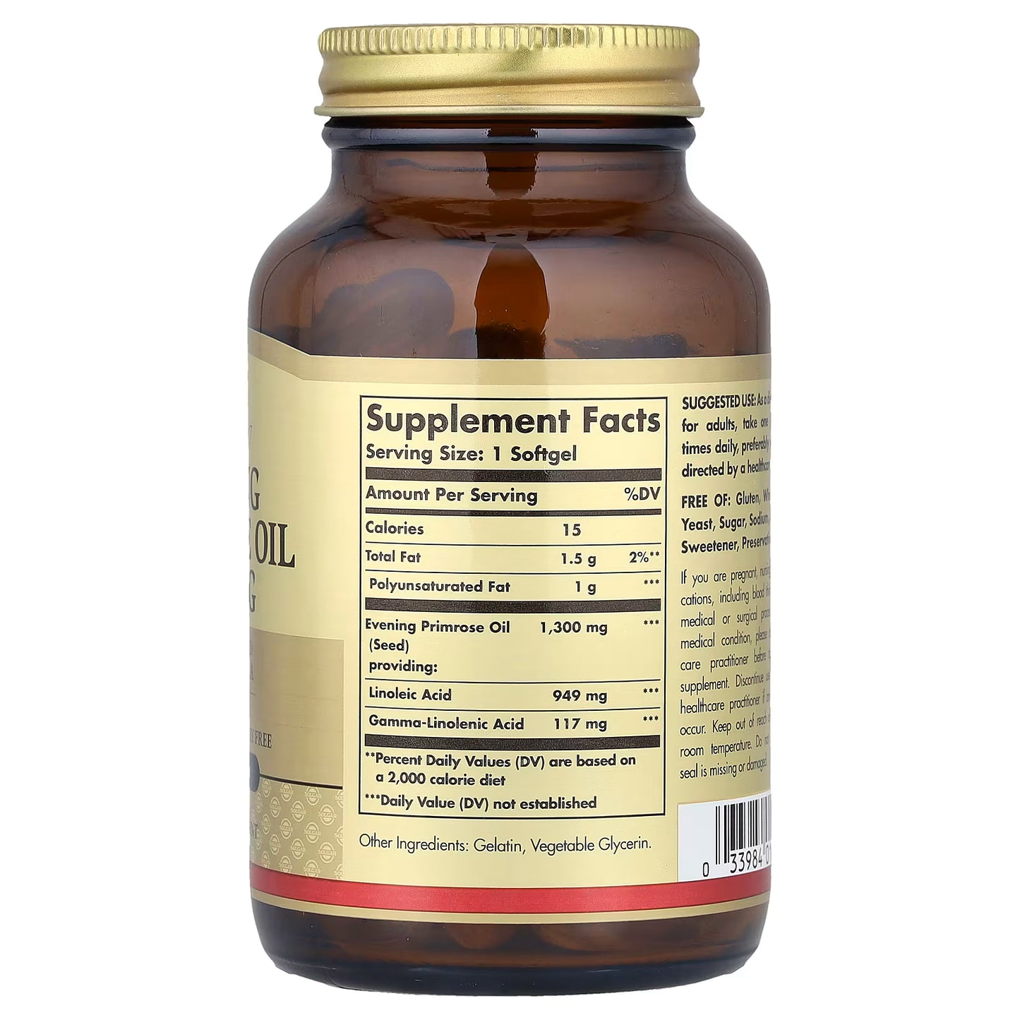 Solgar, Evening Primrose Oil, 1,300 mg, 60 Softgels