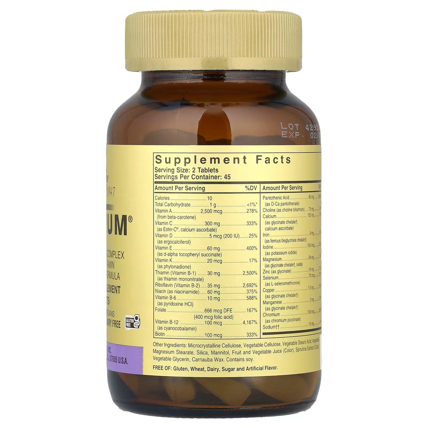 Solgar, Omnium®, Phytonutrient Complex Multiple Vitamin and Mineral Formula, 90 Tablets