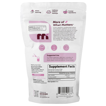 Micro Ingredients, Myo & D-Chiro Inositol Powder, 1 lb (454 g)