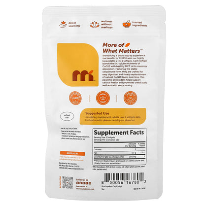 Micro Ingredients, CoQ10, 240 Softgels (100 mg per Softgel)