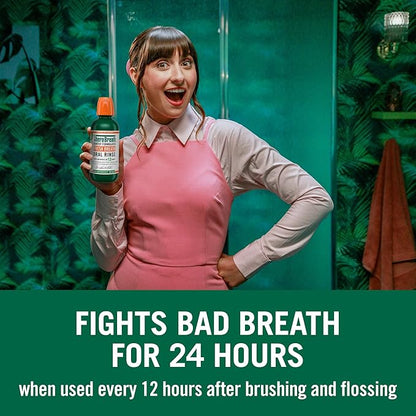 TheraBreath Fresh Breath Mouthwash, Rainforest Mint, Alcohol-Free, 16 Fl Oz
