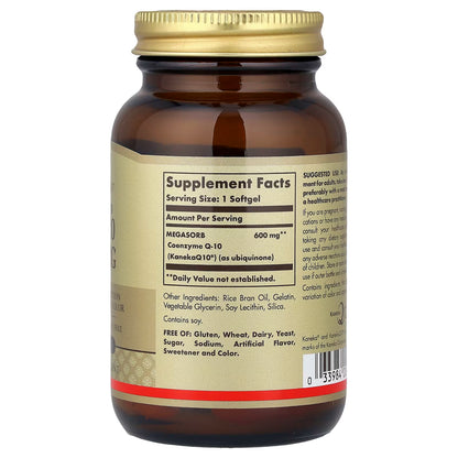 Solgar, Megasorb CoQ-10, 600 mg, 30 Softgels