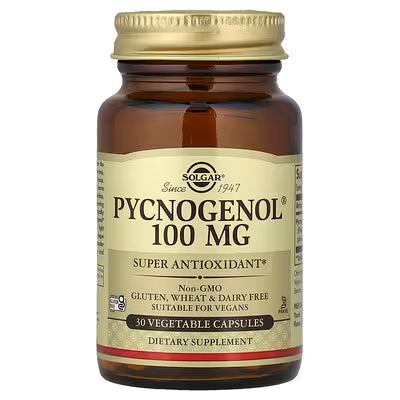 Solgar, Pycnogenol, 100 mg, 30 Vegetable Capsules