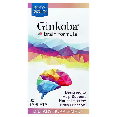 BodyGold, Ginkoba® Brain Formula, 90 Tablets (40 mg per Tablet)