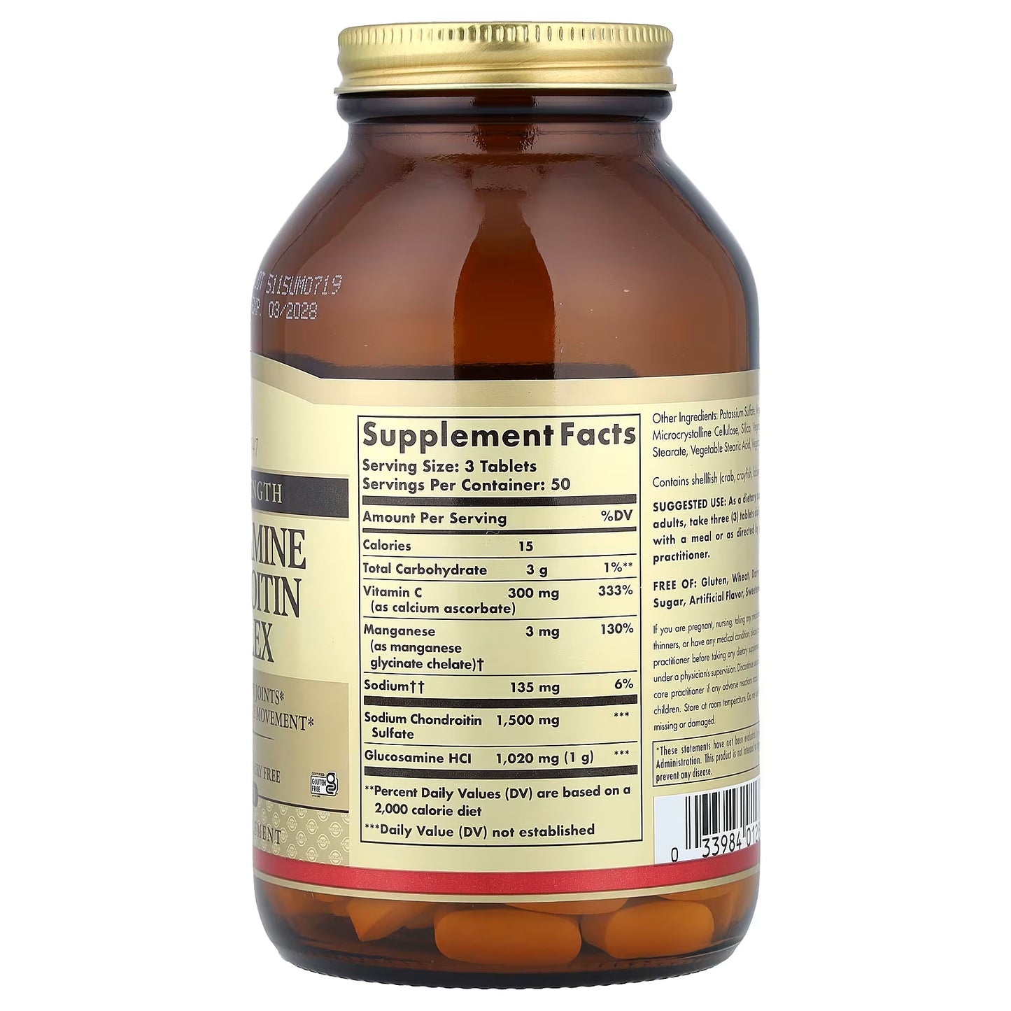 Solgar, Glucosamine Chondroitin Complex, 150 Tablets