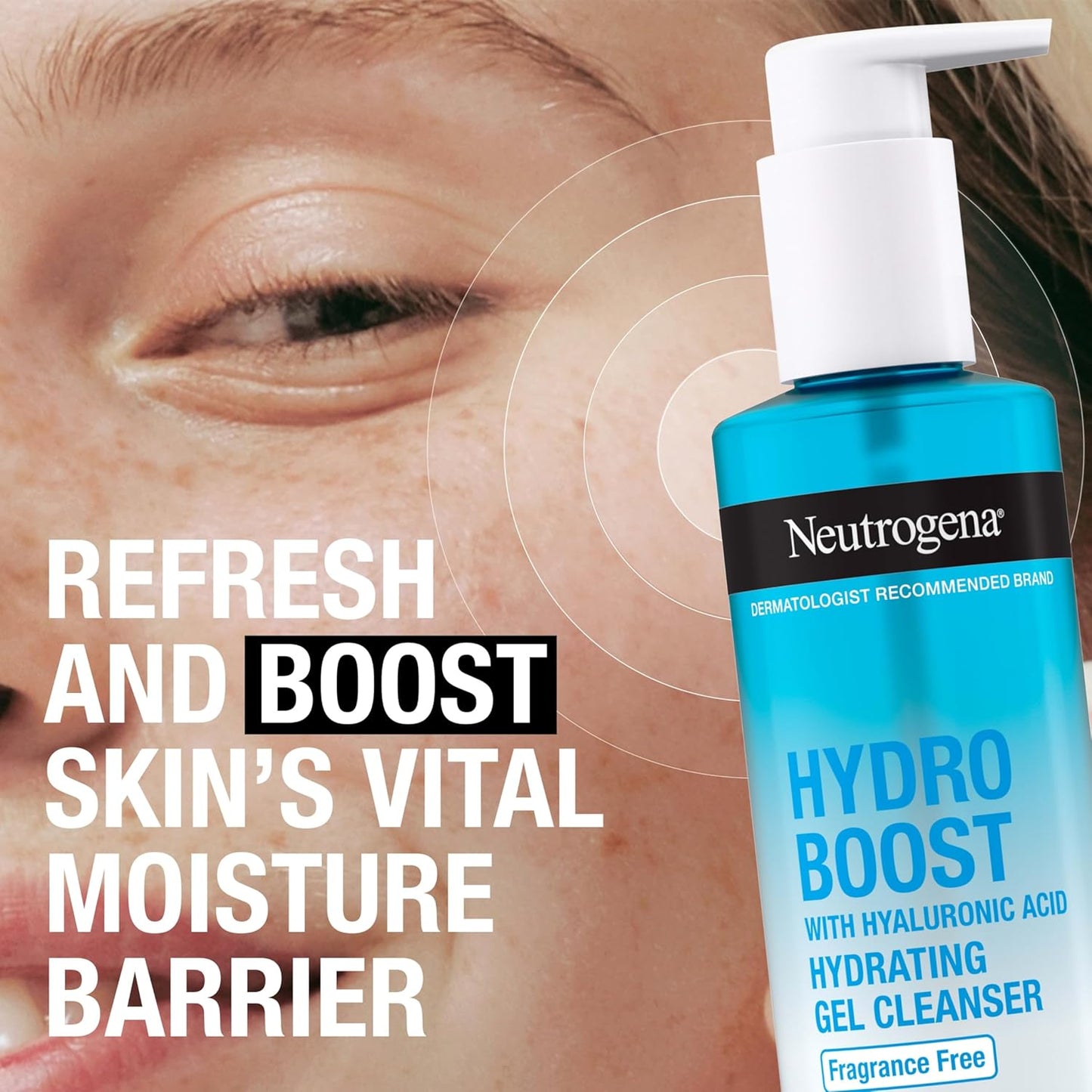 Neutrogena Hydro Boost Fragrance Free Hydrating Gel Facial Cleanser
