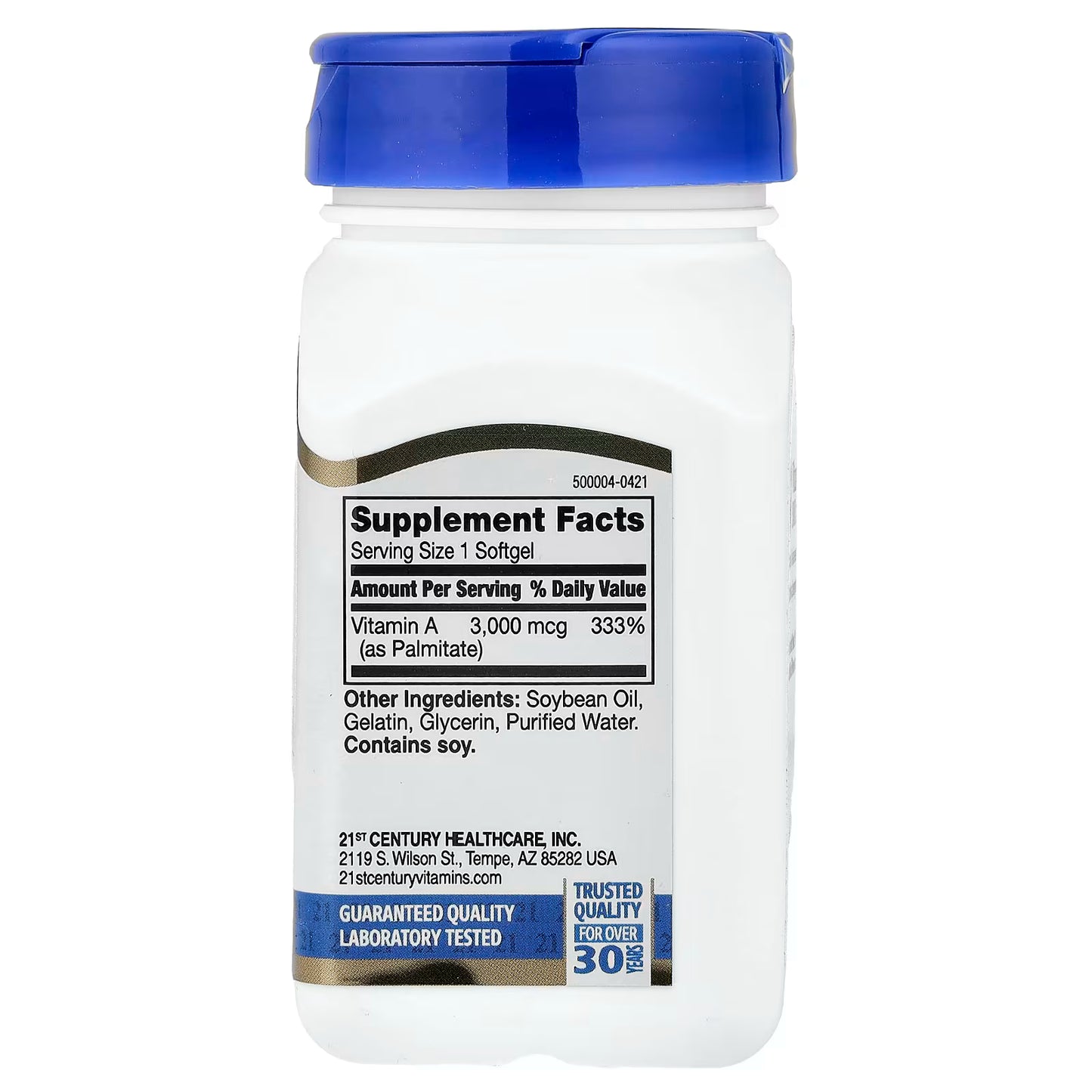 21st Century, Vitamin A, 3,000 mcg (10,000 IU), 110 Softgels