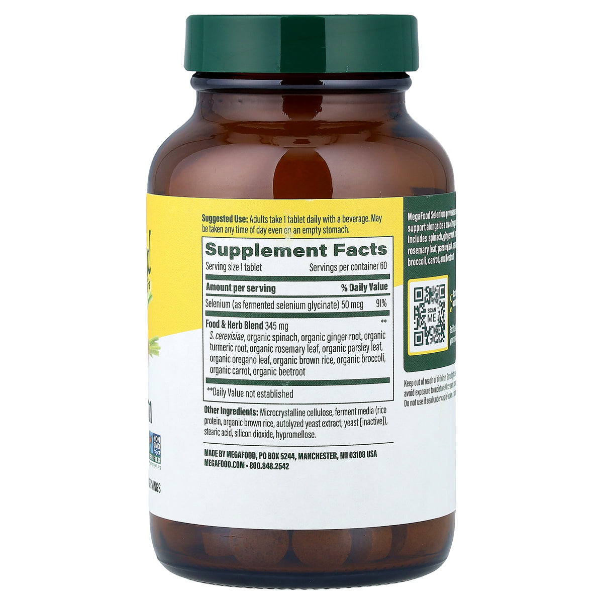 MegaFood, Selenium, 60 Tablets