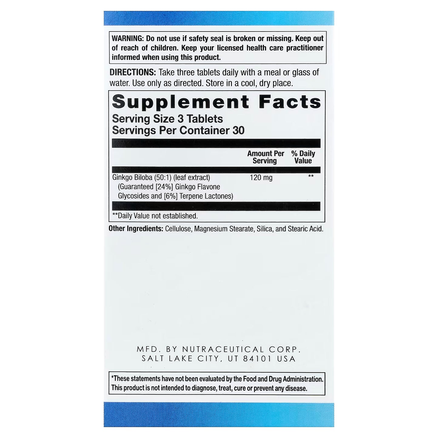 BodyGold, Ginkoba® Brain Formula, 90 Tablets (40 mg per Tablet)