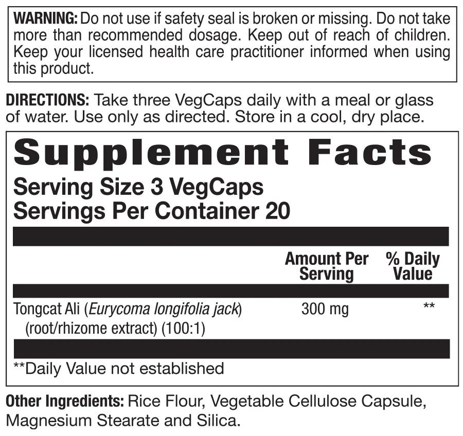 Action Labs Long Jack PowerMax Veg Capsule 60 CT