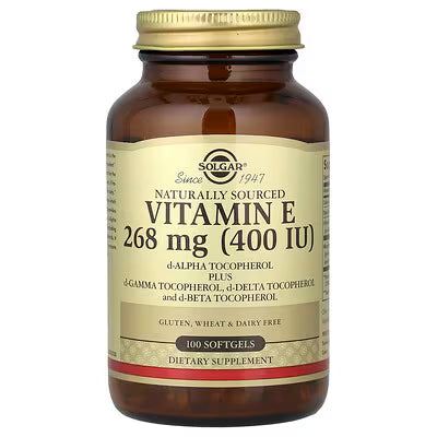Solgar, Vitamin E, Naturally Sourced, 100 Softgels