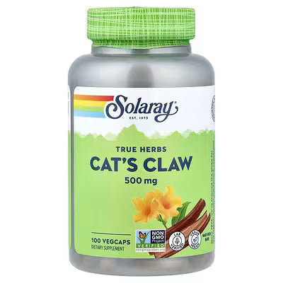 Solaray, True Herbs, Cat's Claw, 500 mg, 100 VegCaps