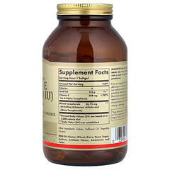 Solgar, Vitamin E, Naturally Sourced, 268 mg (400 IU), 250 Softgels