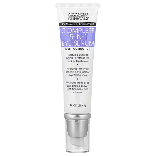 Advanced Clinicals, Complete 5-In-1 Eye Serum, 2 fl oz (59 ml)
