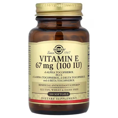 Solgar, Vitamin E, 67 mg (100 IU), 100 Softgels