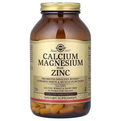 Solgar, Calcium Magnesium Plus Zinc, 250 Tablets