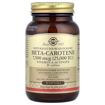 Solgar, Naturally Sourced Oceanic Beta-Carotene, 90 Softgels