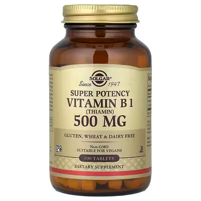 Solgar, Vitamin B1, 500 mg, 100 Tablets
