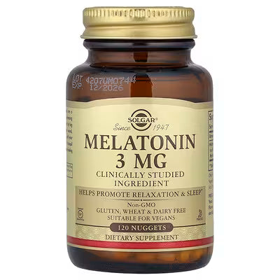 Solgar, Melatonin, 3 mg, 120 Nuggets
