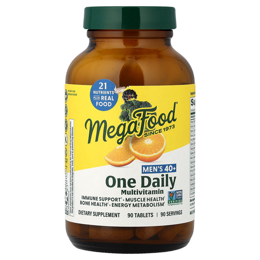 MegaFood, Men's 40+ One Daily Multivitamin, 90 Tablets