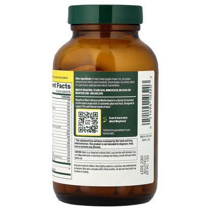 MegaFood, Men's Advanced Multivitamin, 120 Tablets